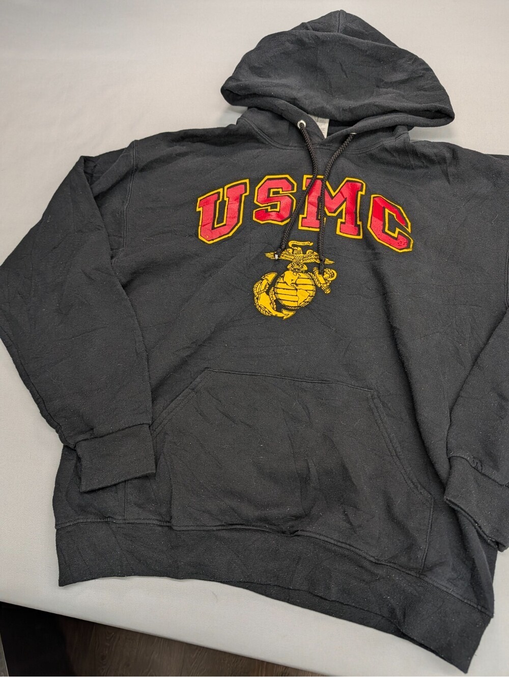 USMC Hoodie Jerzees NuBlend Sweatshirt Large Marine Corps